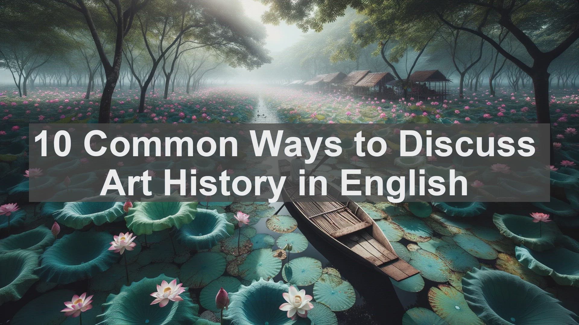 'Video thumbnail for 10 Common Ways to Discuss Art History in English '