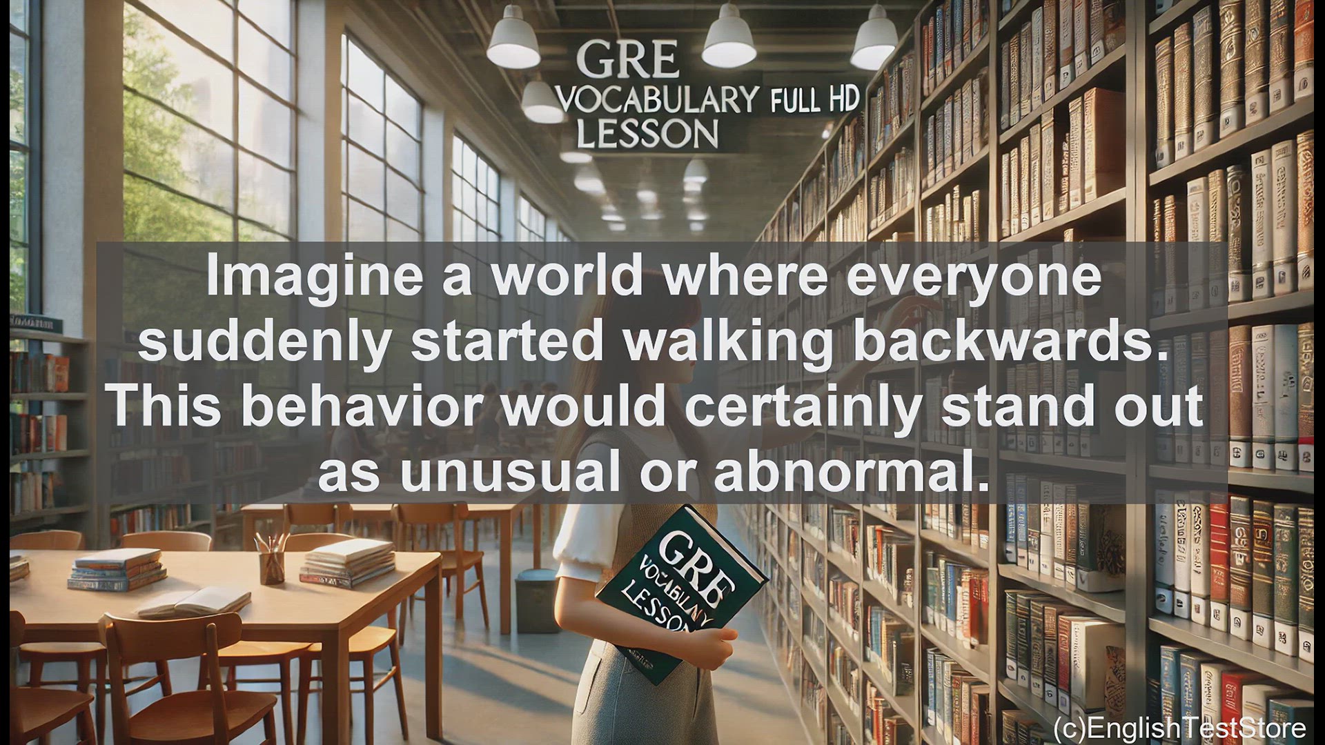 'Video thumbnail for GRE Vocabulary Lesson: Aberrant Behavior - Deviating from the Norm'