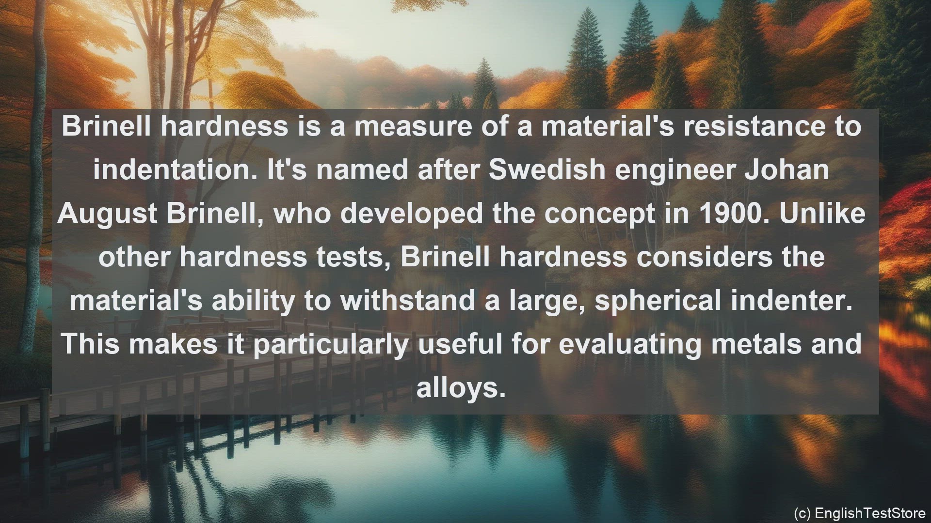'Video thumbnail for Brinell hardness in science  definition and examples'