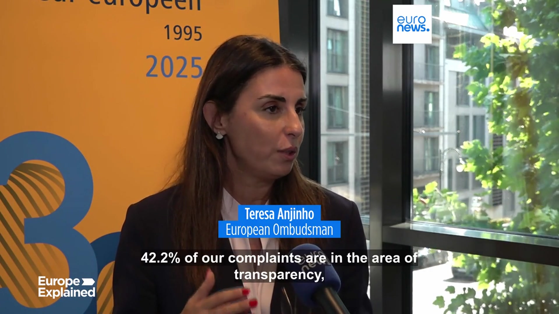 'Video thumbnail for Ombudswoman urges EU institutions to improve transparency amid complaints'