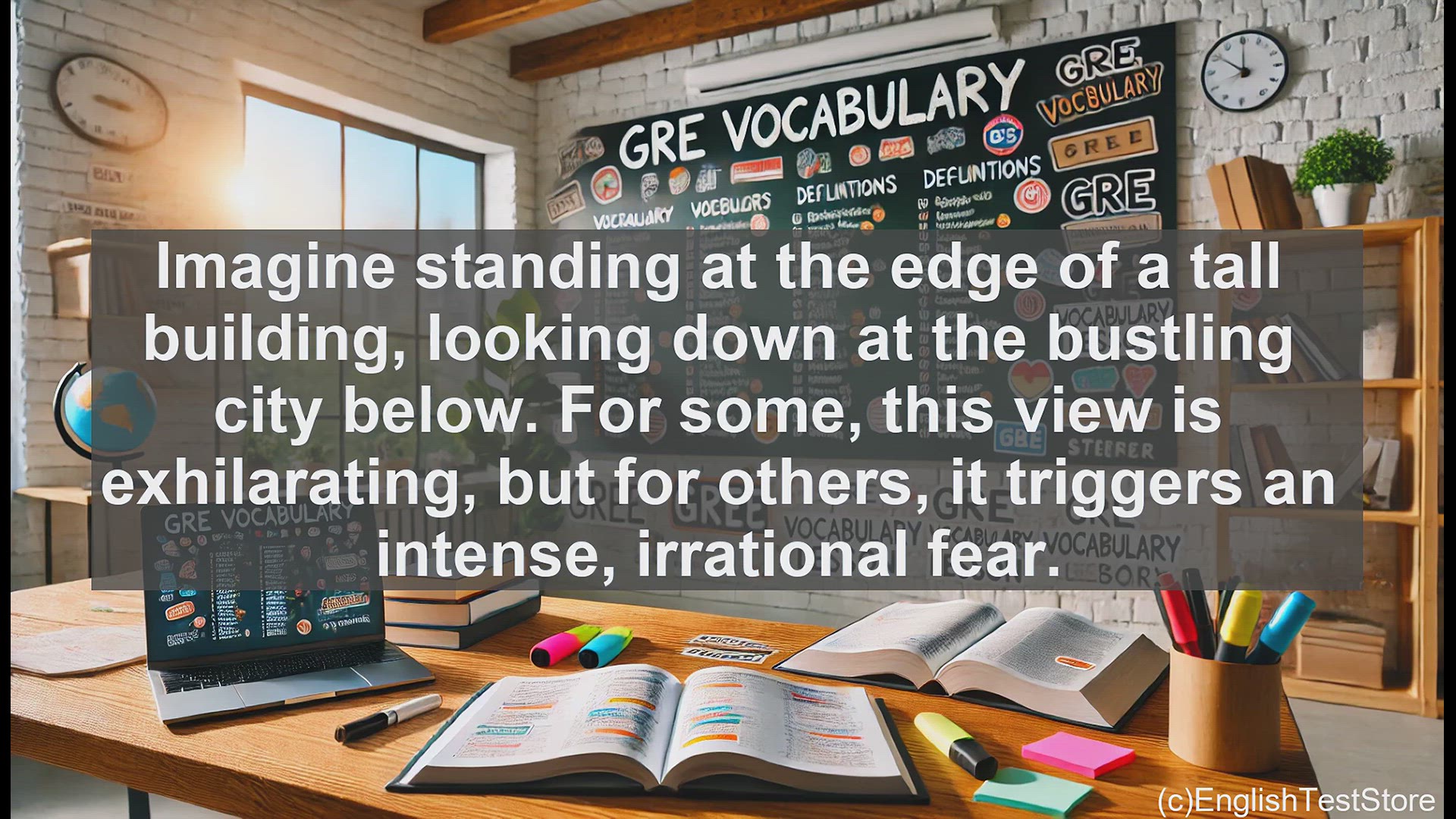 'Video thumbnail for GRE Vocabulary Lesson: Exploring Phobias - Irrational Fears and Their Impact'