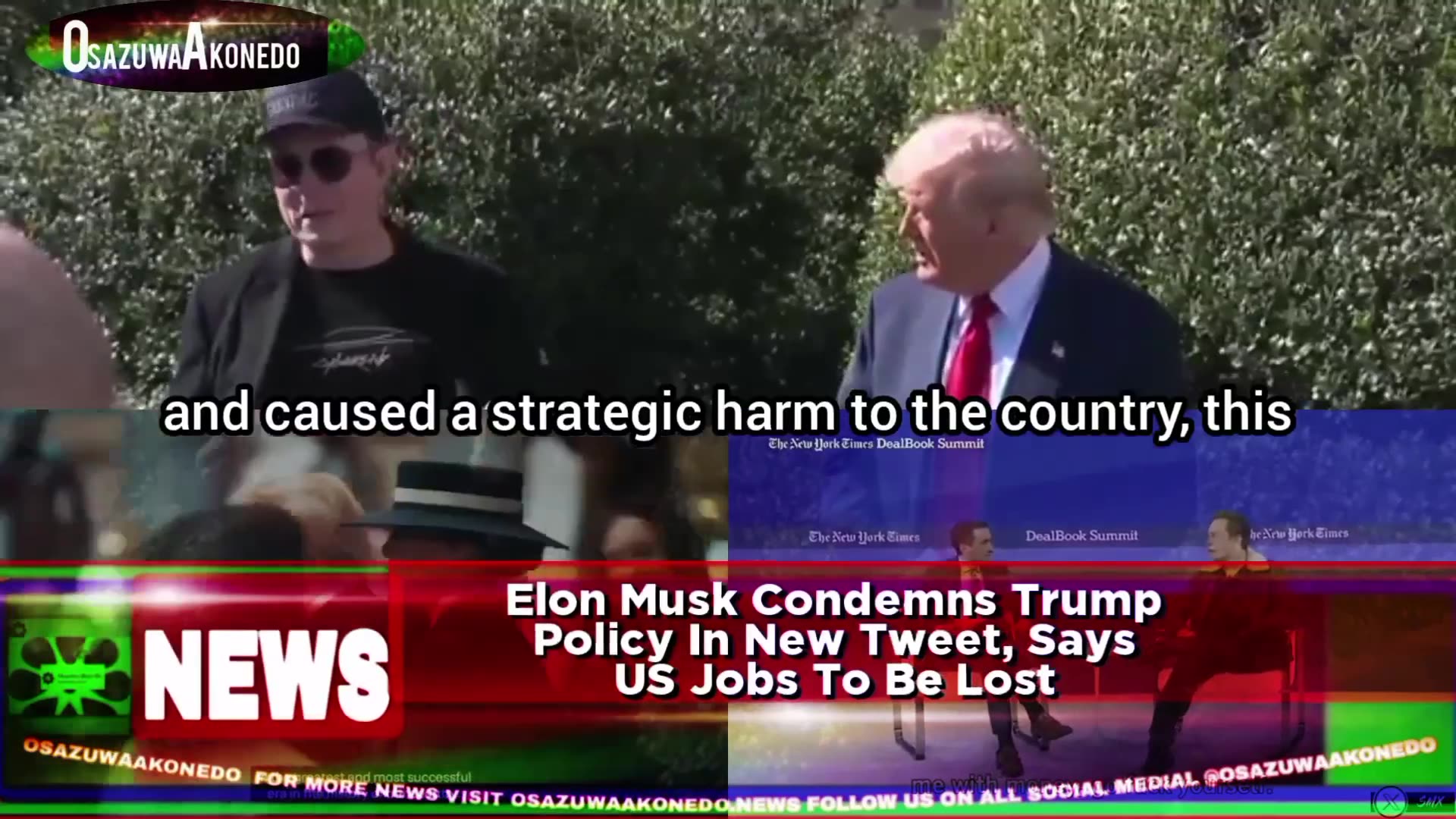 'Video thumbnail for Elon Musk Condemns Trump Policy In New Tweet, Says US Jobs To Be Lost'
