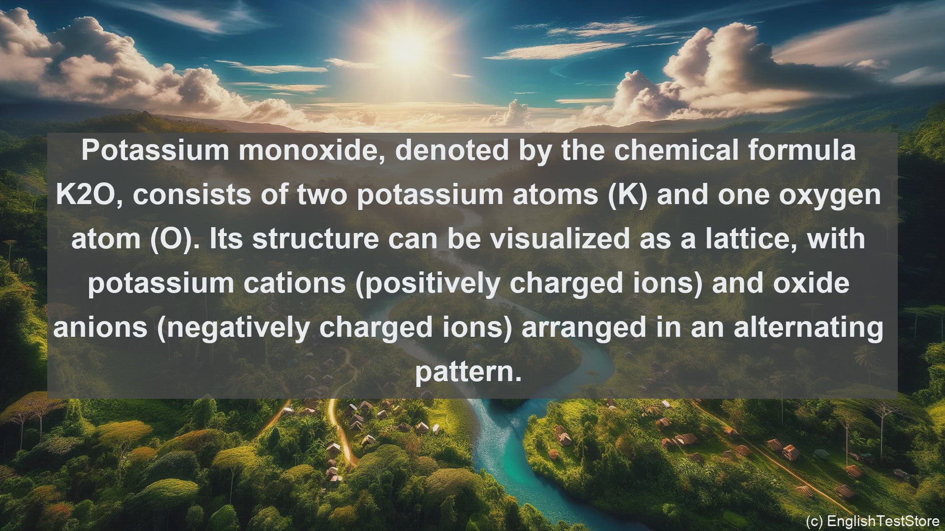 'Video thumbnail for Potassium monoxide in science  definition and examples'