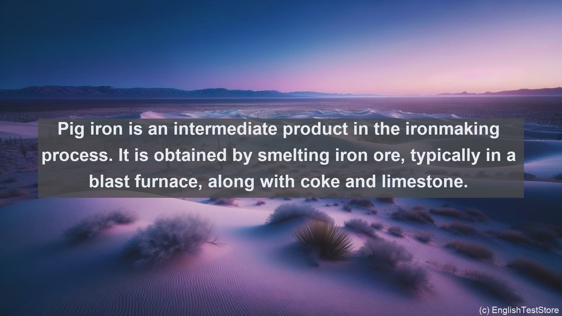 'Video thumbnail for Pig iron in science  definition and examples'
