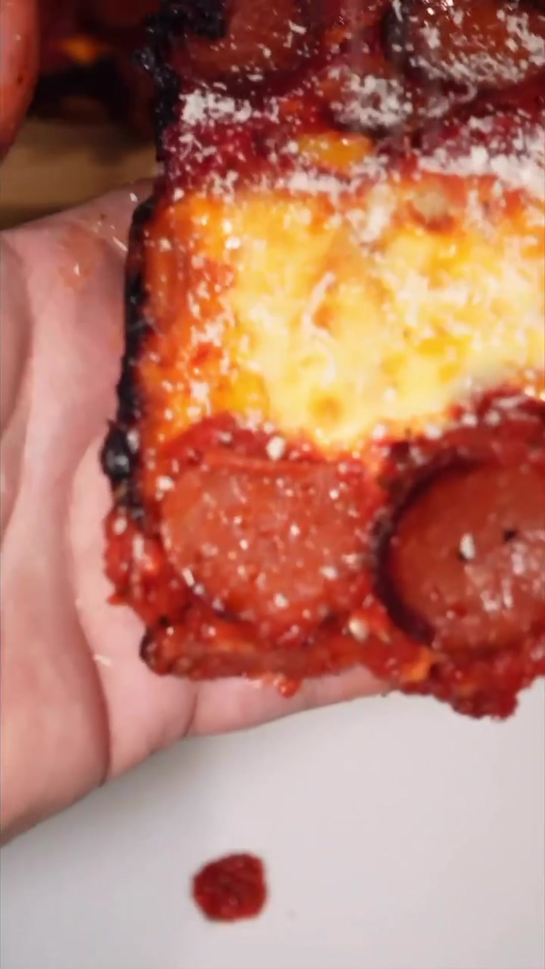 Video thumbnail for Detroit style pizza