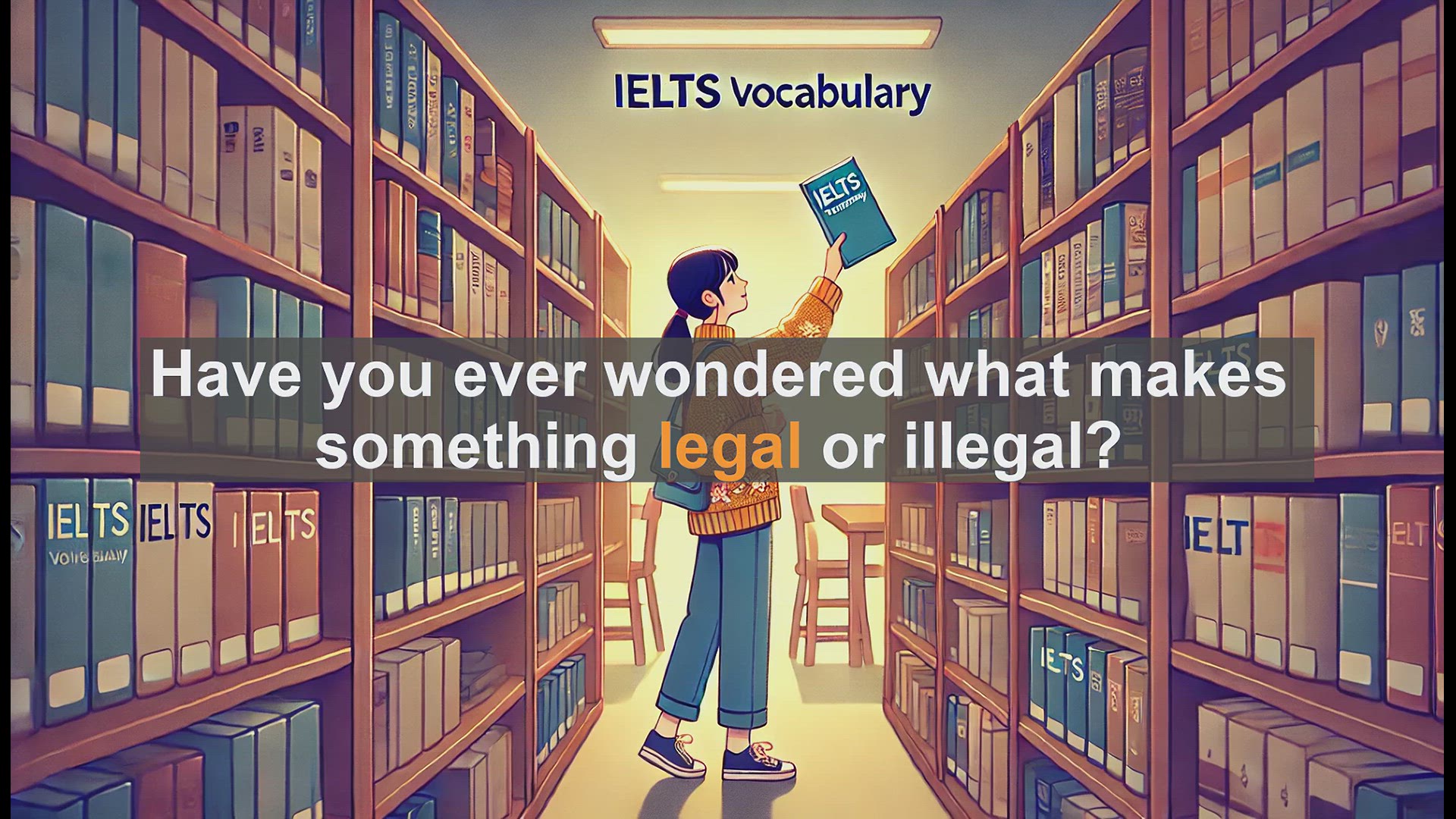 'Video thumbnail for 2500 Must Know IELTS 5.5 Vocabulary - Understanding 'Legal': Definition, Usage, and Common Mistakes'