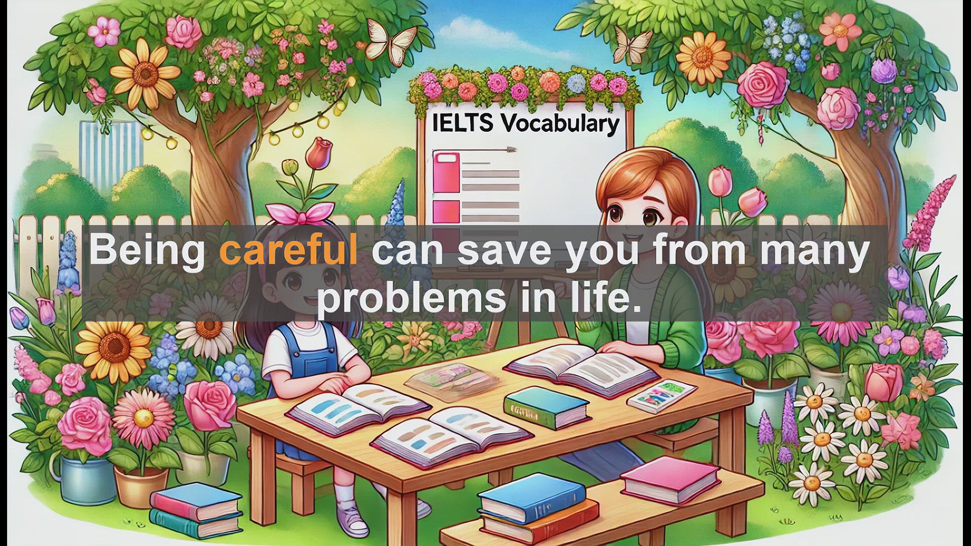 'Video thumbnail for 2500 Must Know IELTS 5.5 Vocabulary - Understanding 'Careful': Essential IELTS Vocabulary'