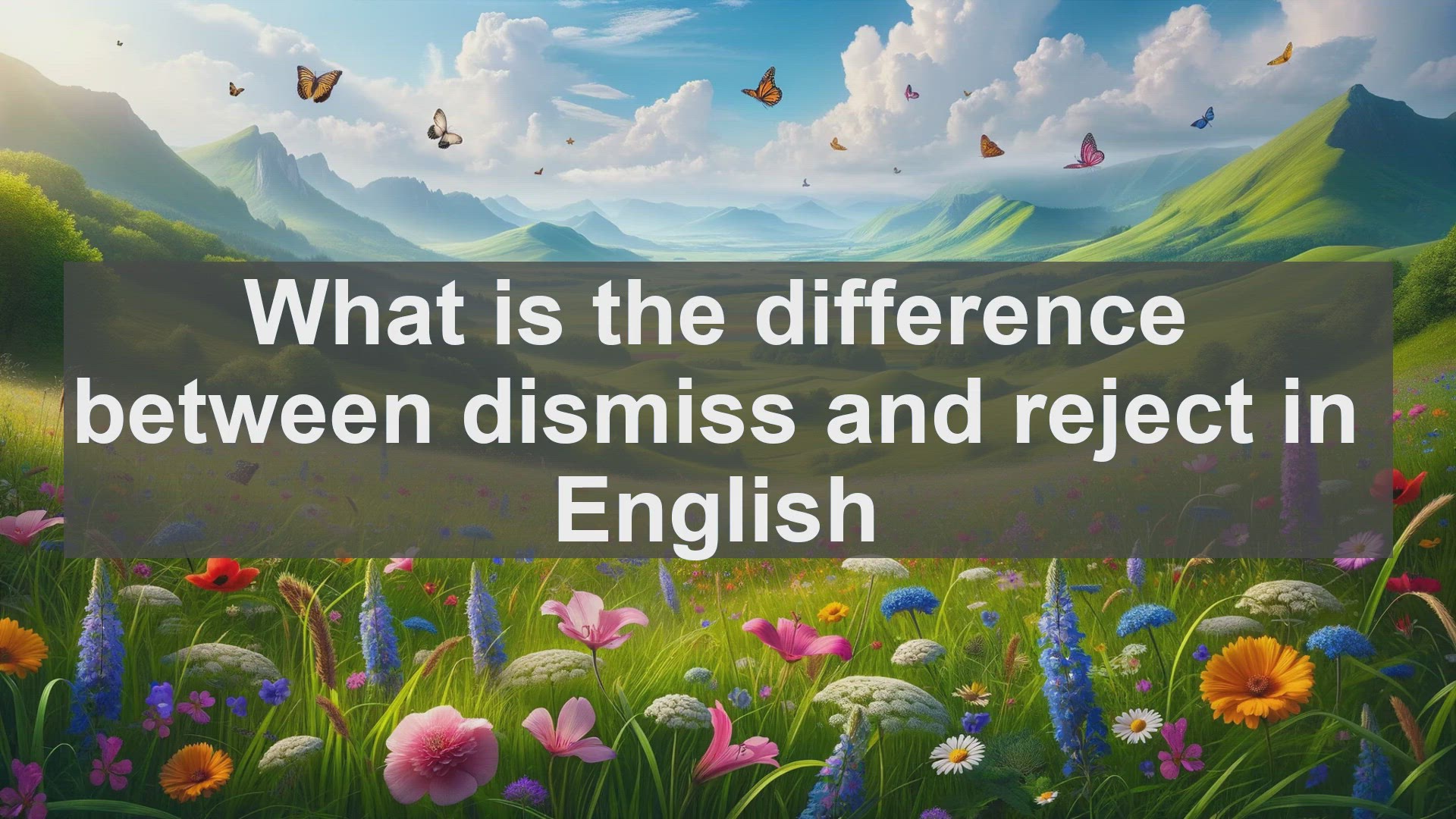 'Video thumbnail for What is the difference between dismiss and reject in English?'
