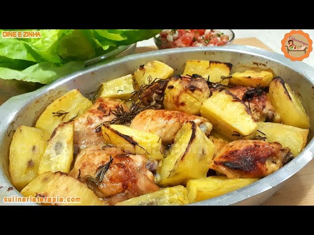 'Video thumbnail for Frango Acebolado ao Forno com Batata Doce - Culinária Terapia por Dyne e Zinha'
