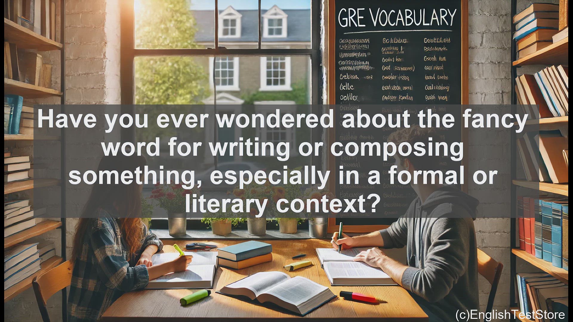 'Video thumbnail for GRE Vocabulary Lesson: Elevate Your Vocabulary - Exploring the Formal Art of Inditing'