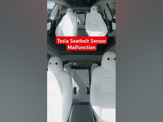 Video thumbnail for Tesla Seatbelt Sensor Malfunction