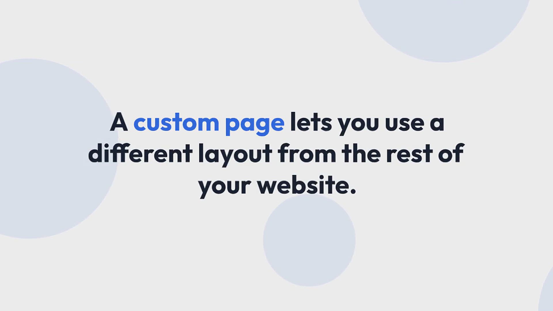 'Video thumbnail for How to Create a Custom Page in WordPress'