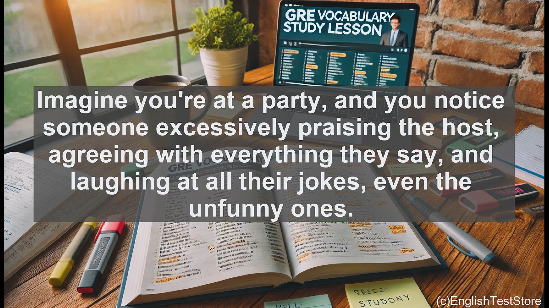 'Video thumbnail for GRE Vocabulary Lesson: Fawning Behavior - Excessive Flattery and Insincerity'
