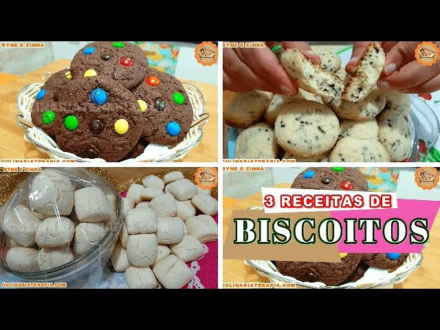 'Video thumbnail for Biscoitos Cookies de Chocolate, Biscoito Formigueiro de Maisena, Sequilhos de Leite Condensado'