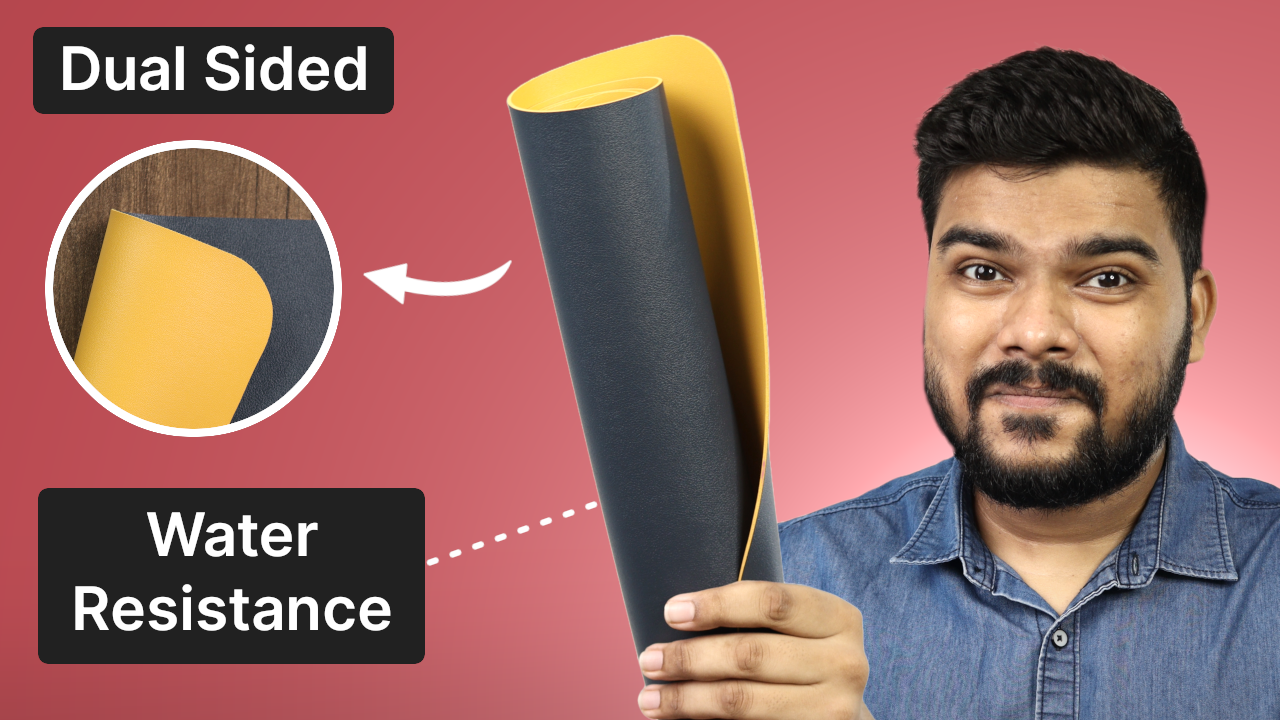 Video thumbnail for Dyazo Desk Mat Review: Dual Sided & Water Resistance