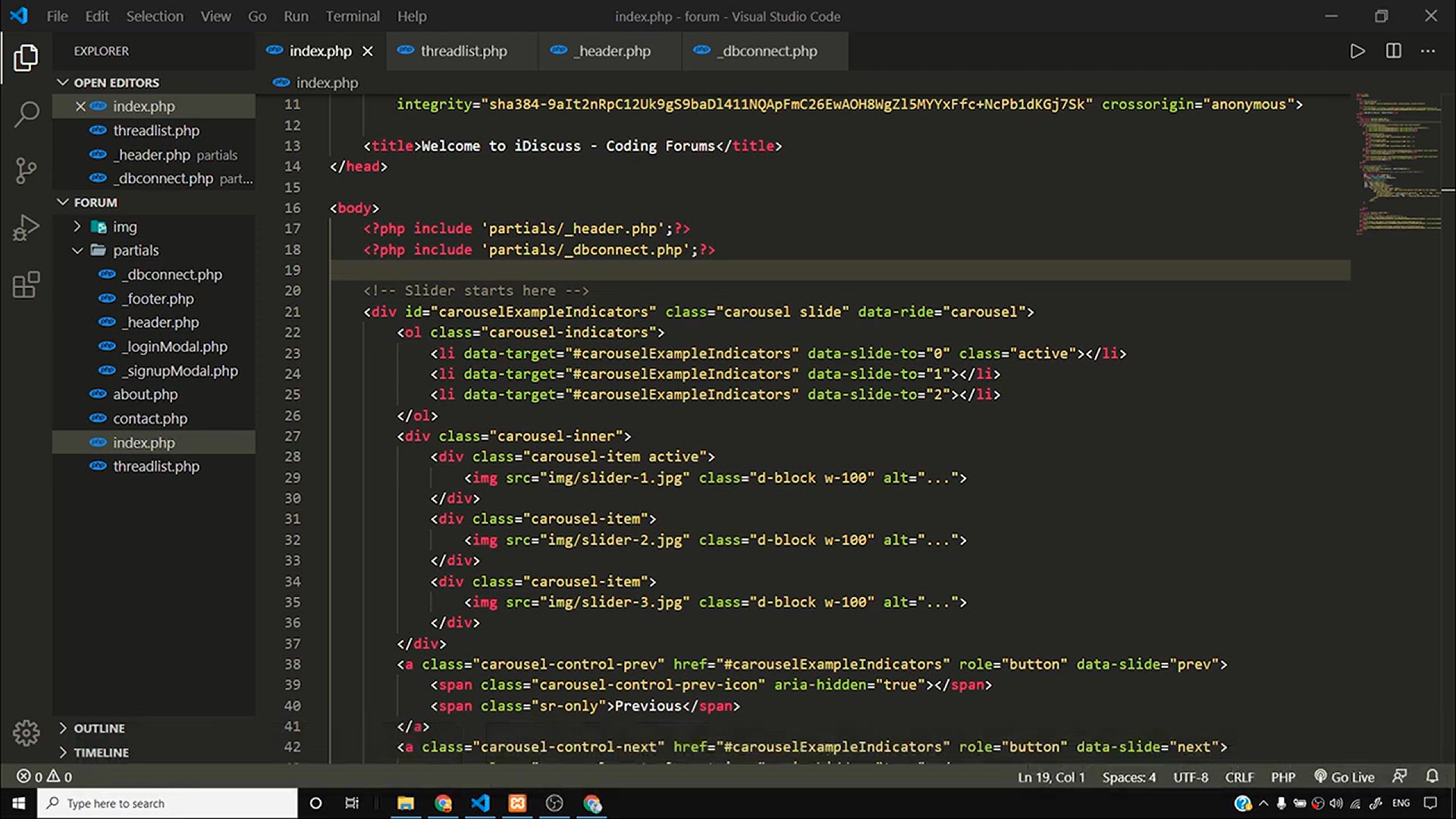 'Video thumbnail for PHP Forum Project_ Creating a Page for Forum Threads & Comments _ PHP Tutorial #54'