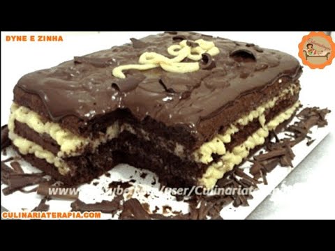 'Video thumbnail for BOLO PRESTÍGIO COM RECHEIO DE BEIJINHO DE COCO E COBERTURA DE CHOCOLATE'