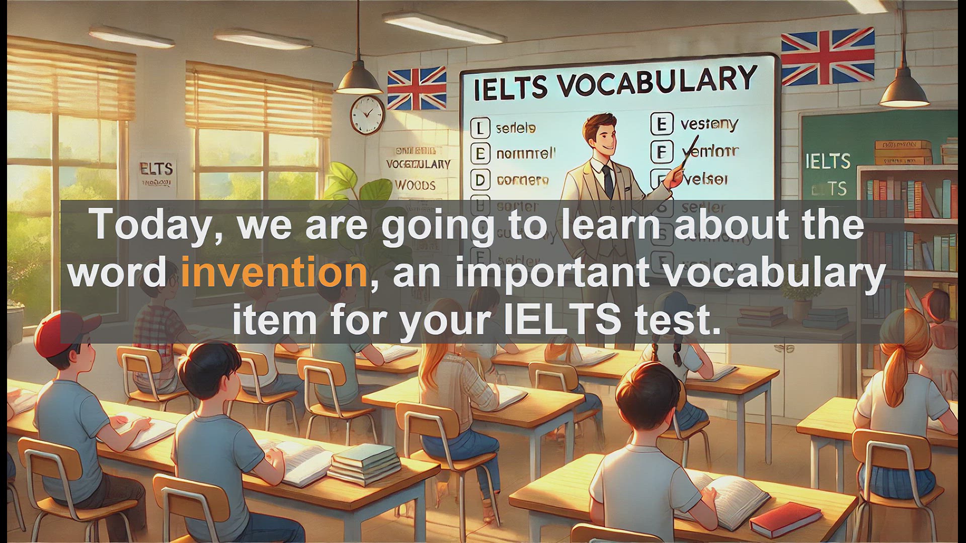 'Video thumbnail for 2500 Must Know IELTS 5.5 Vocabulary - IELTS Vocabulary: Understanding 'Invention''