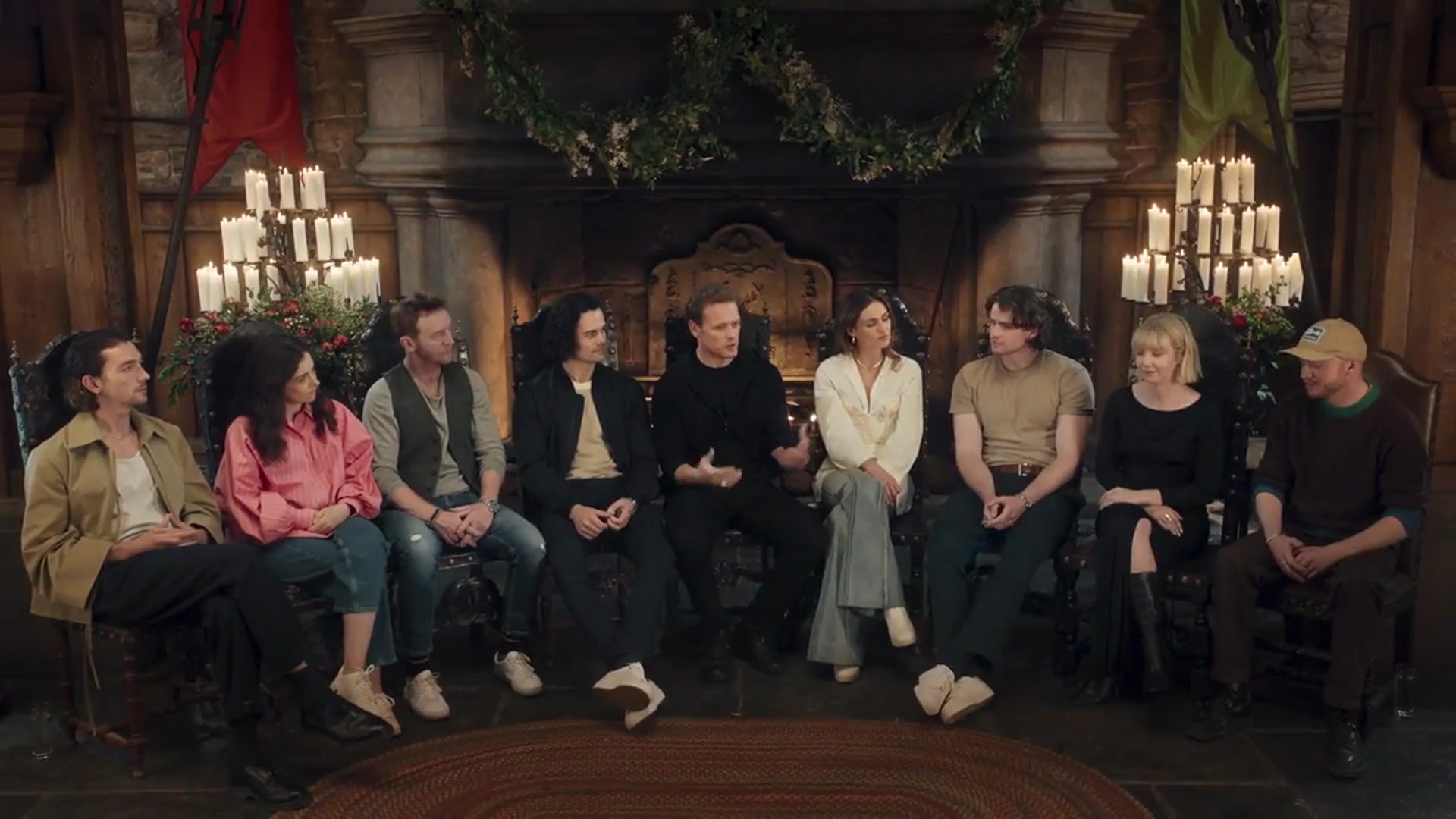 'Video thumbnail for 'Outlander' Star Sam Heughan Talks the 'Amazing' Fraser Clan Old and New (Exclusive)'