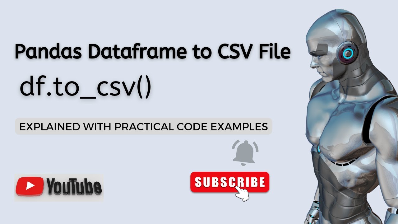 'Video thumbnail for Pandas Dataframe to CSV File Conversion | Python Code Examples | Pandas Dataframe Tutorial'