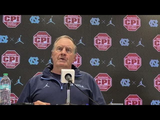 Video thumbnail for #UNC coach Bill Belichick pre-Syracuse press conference