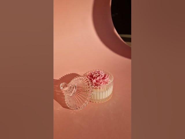 Video thumbnail for Sneak peak for Peony blush #candle Proudly handcrafted in #🇷🇴 #fyp
