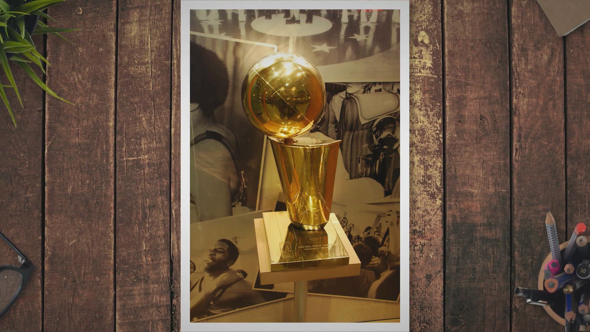 Dallas Mavericks 2011 NBA Finals Champions 12 Replica Larry O'Brien Trophy  with Sublimated Plate