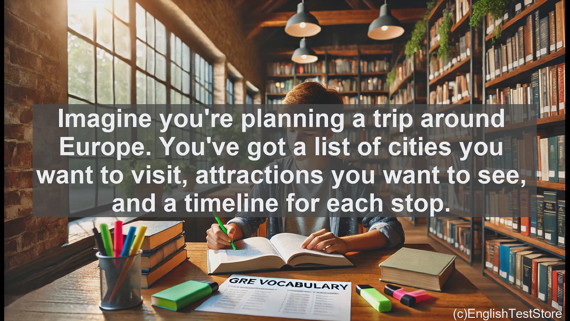 'Video thumbnail for GRE Vocabulary Lesson: Crafting the Perfect Travel Itinerary'