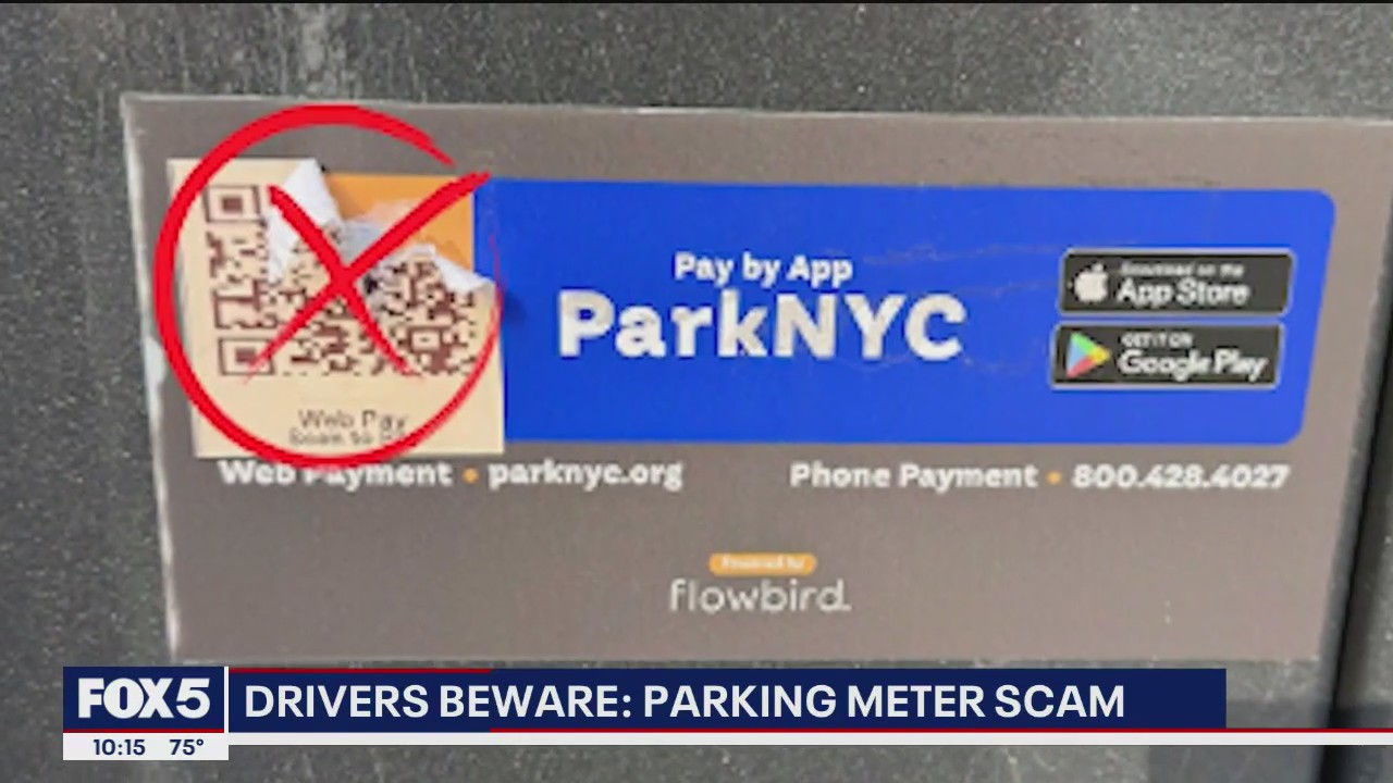 'Video thumbnail for Scammers targeting NYC parking meters'
