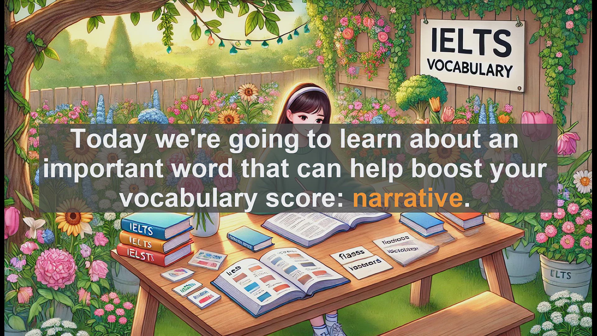 'Video thumbnail for 2500 Must Know IELTS 5.5 Vocabulary - IELTS Vocabulary: Understanding and Using 'Narrative''