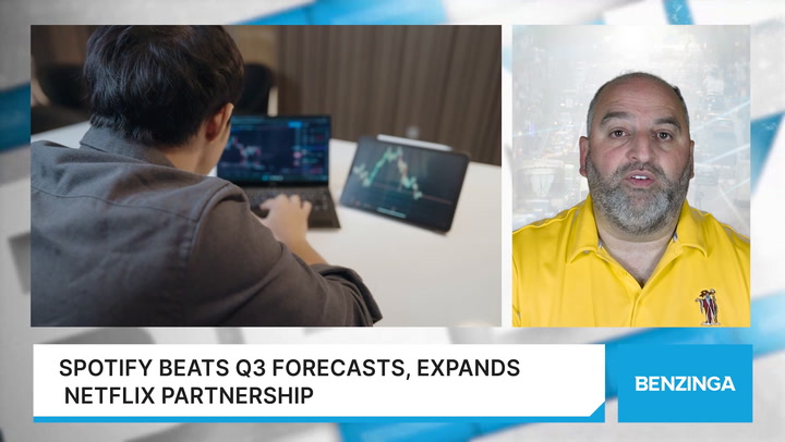 Video thumbnail for Spotify Beats Q3 Forecasts, Expands Netflix Partnership