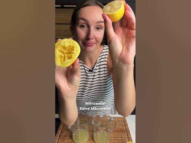 'Video thumbnail for Probiere unbedingt DIESEN Zitronen-Hack! 🍋 #foodie #kochen #shorts #hack'