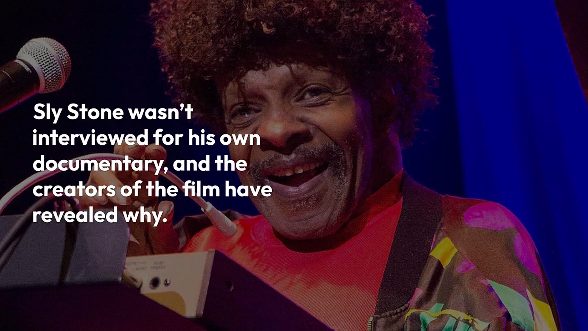 Video thumbnail for Sly Stone's Documentary Absence Explained