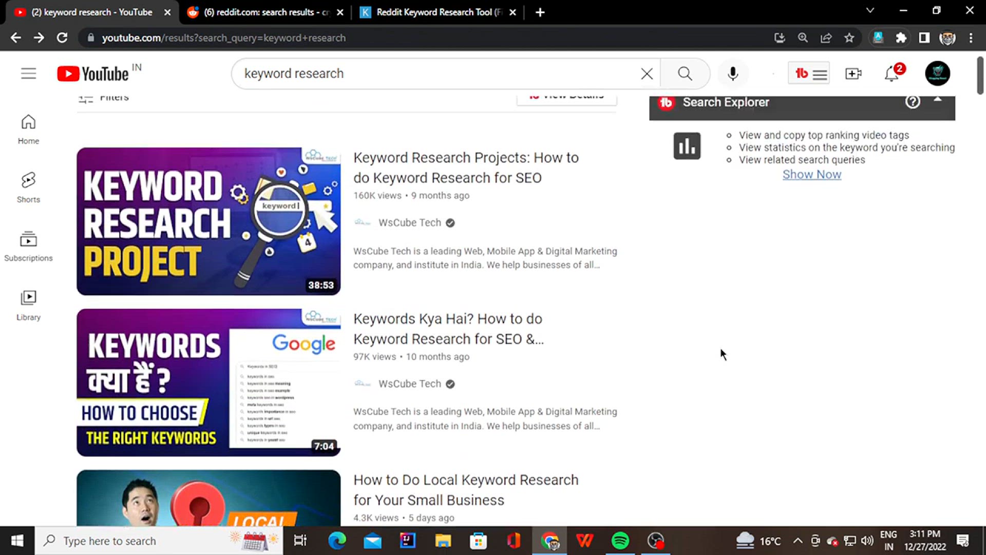 'Video thumbnail for Reddit से Keyword Research करने का Secret Formula _ low competition keywords'