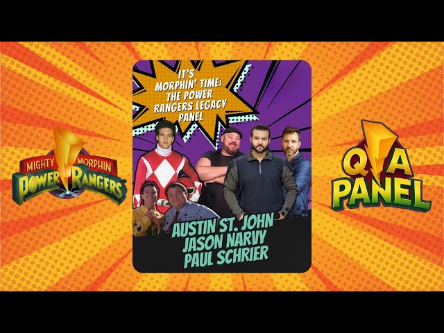 Video thumbnail for Austin St. John, Jason Narvy & Paul Schrier Hilariously Reunite | Mighty Morphin Power Rangers Q&A