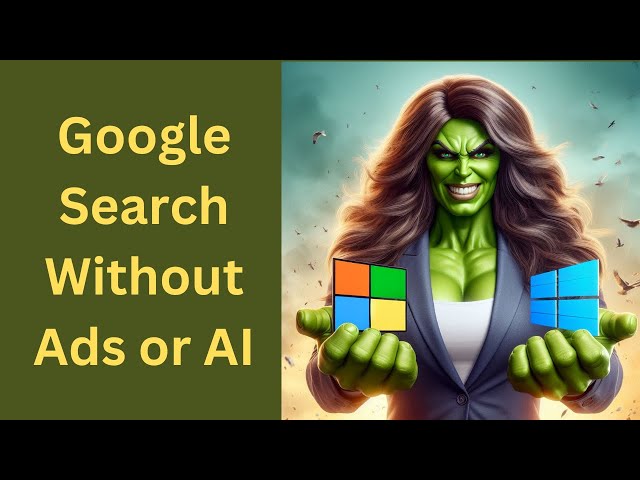 'Video thumbnail for How to Google Search Without Ads or AI | GearUpWindows Tutorial'