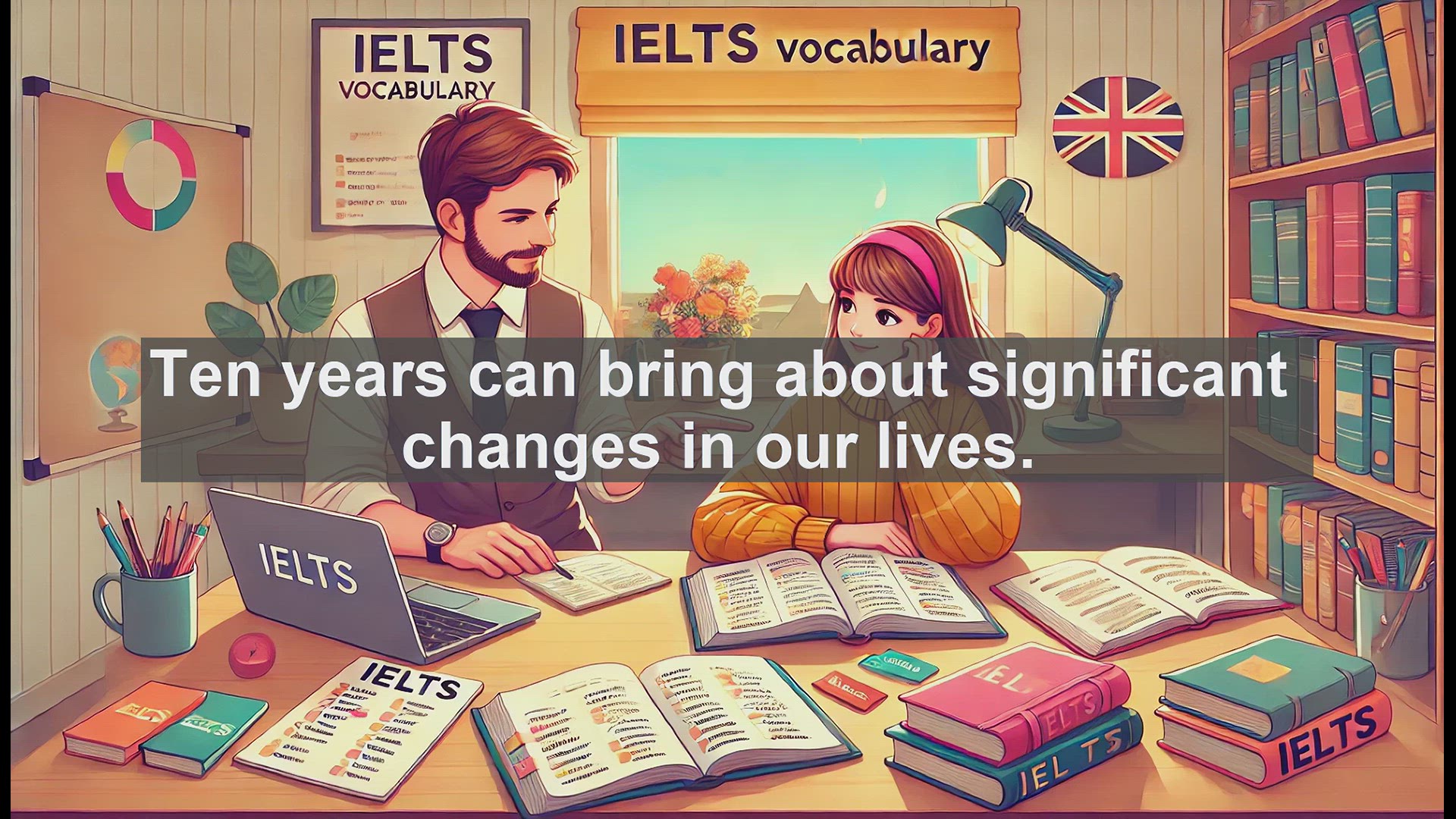 'Video thumbnail for 2500 Must Know IELTS 5.5 Vocabulary - Understanding 'Decade': A 10-Year Time Period Explained'