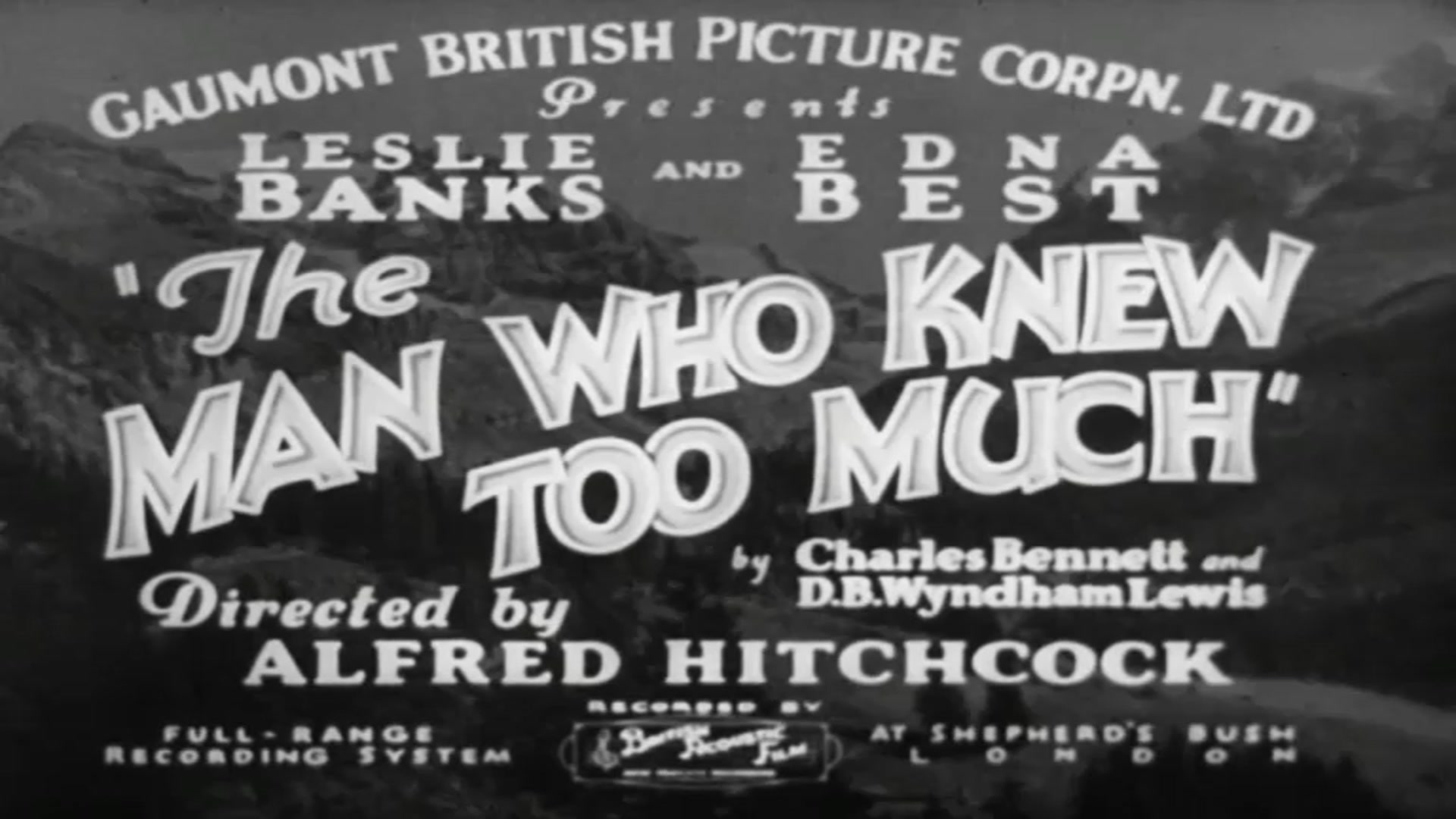 Video thumbnail for The Man Who Knew Too Much (1934)