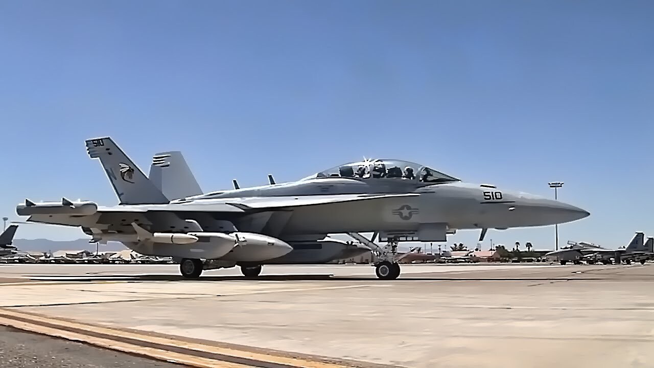 Video thumbnail for EA-18G Growlers At Red Flag Nellis • Day & Night Operations
