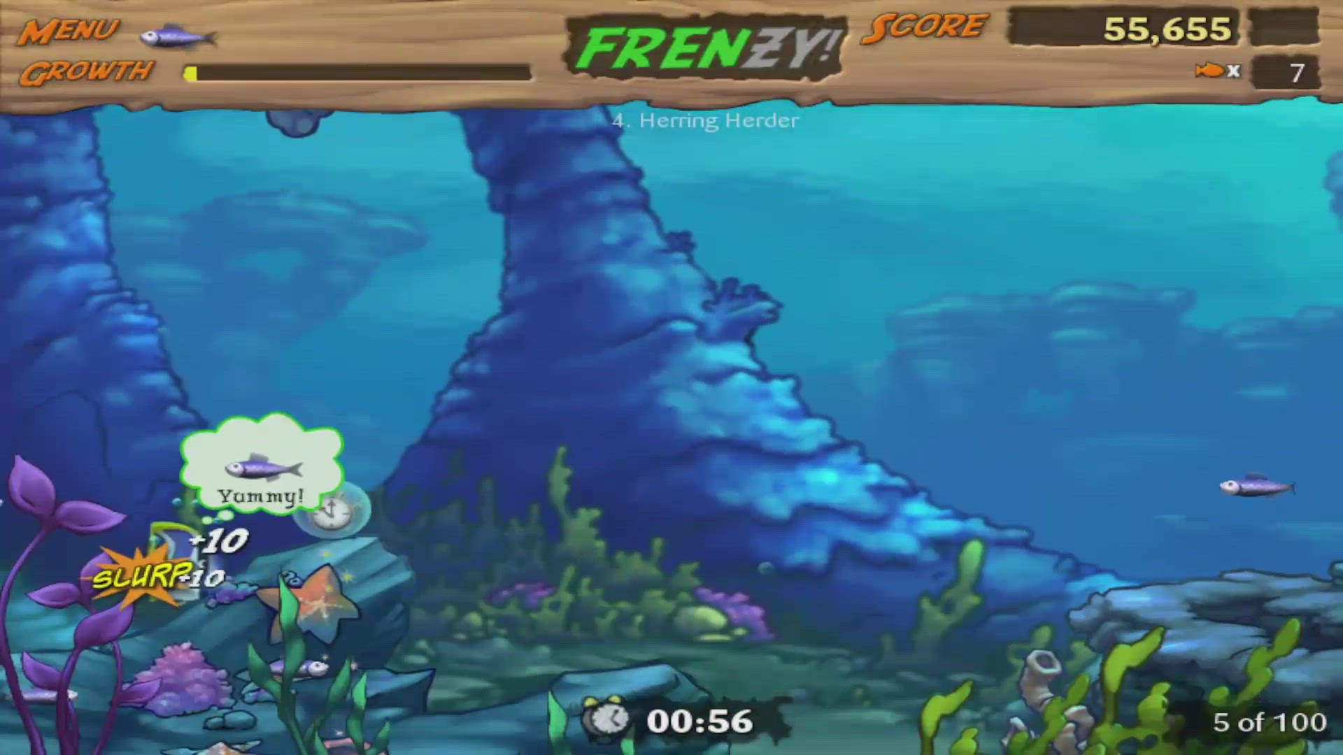 'Video thumbnail for Feeding Frenzy 2 Shipwreck Showdown Lvl 4'