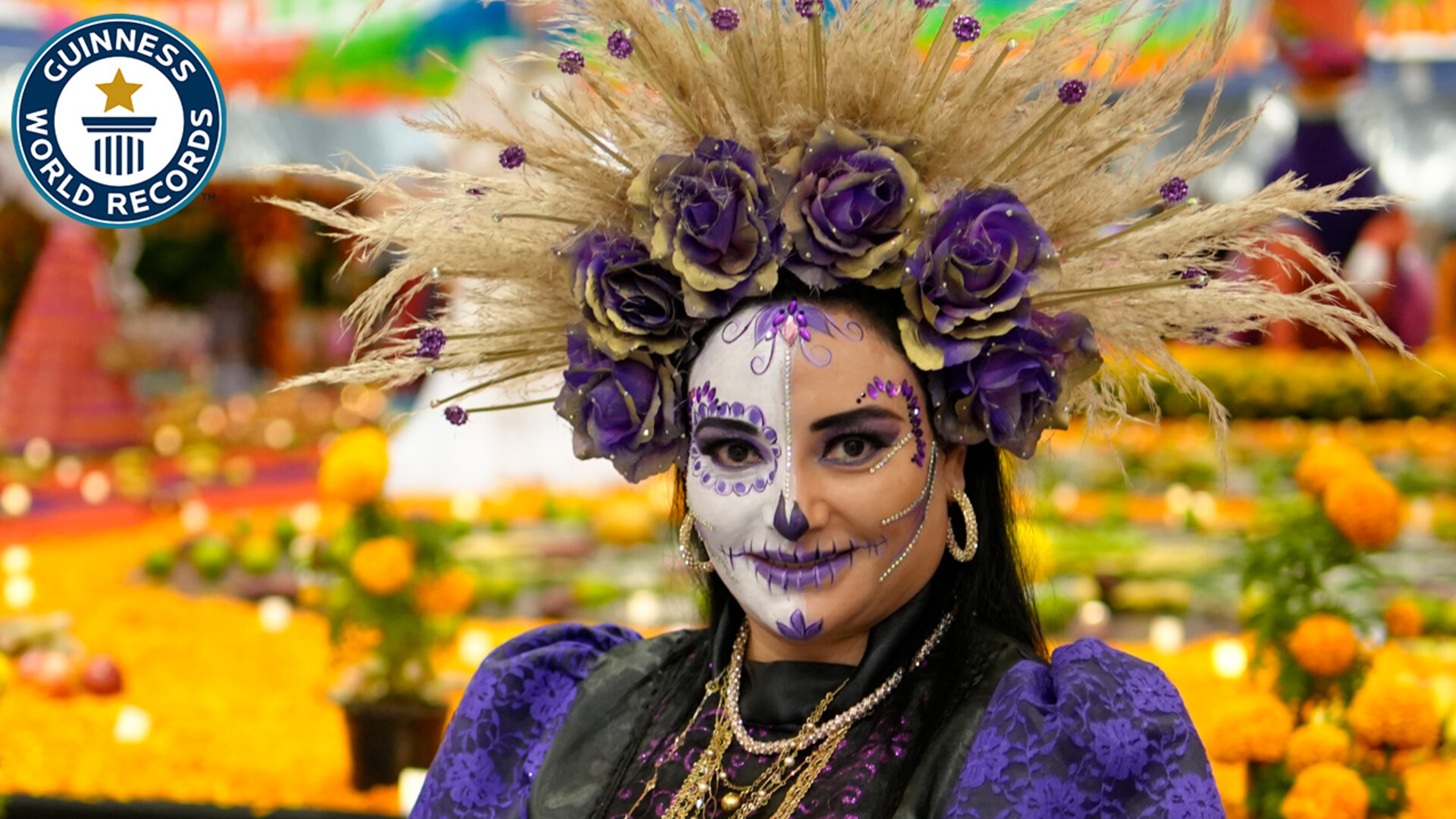 'Video thumbnail for Tallest Calavera Catrina and Stunning Day of the Dead Altar'