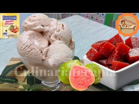'Video thumbnail for SORVETE COM APENAS 1 GELATINA, RENDE 4 LITROS - O MELHOR SORVETE CREMOSO DE GOIABADA SUPER FÁCIL'