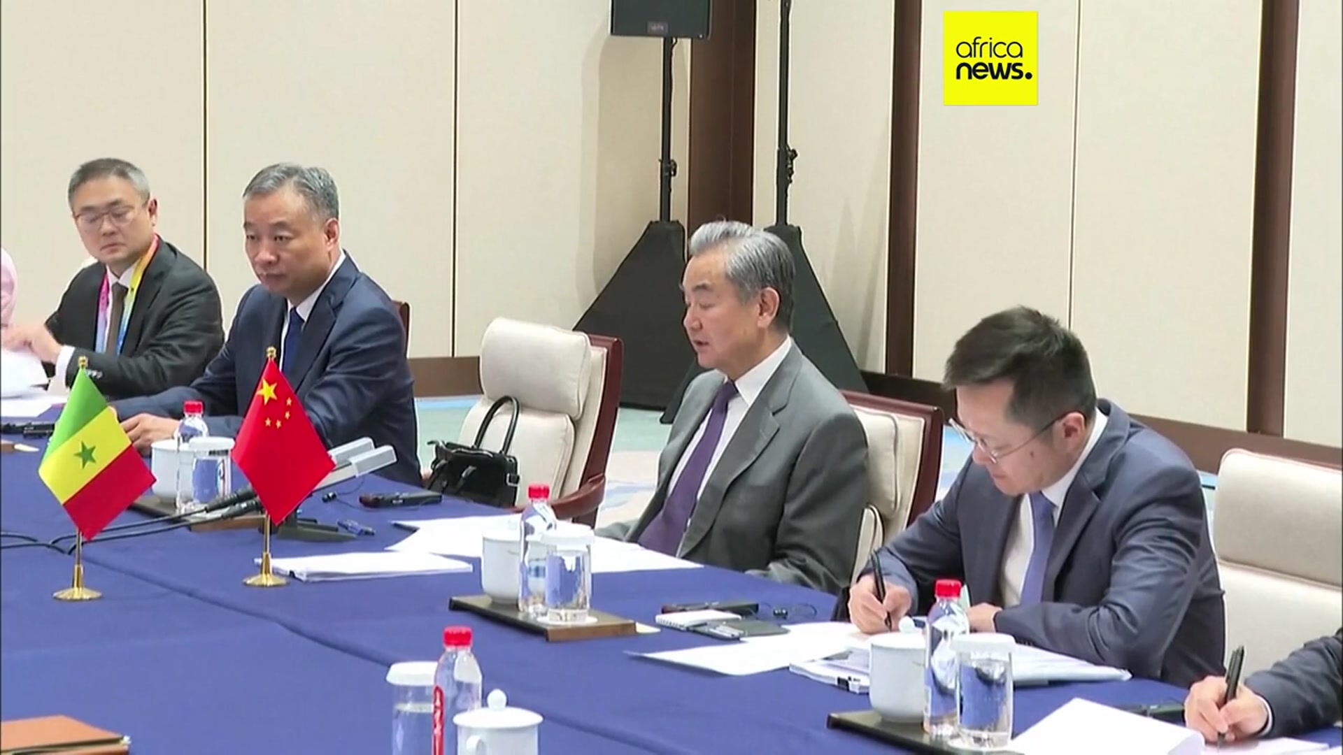 'Video thumbnail for China's foreign minister meets with several African counterparts'