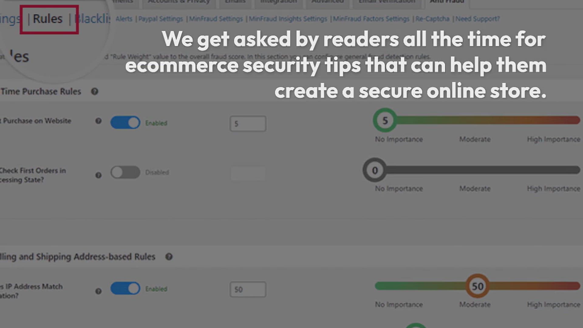 'Video thumbnail for Ecommerce Security Tips: How to Secure Your WordPress Store'