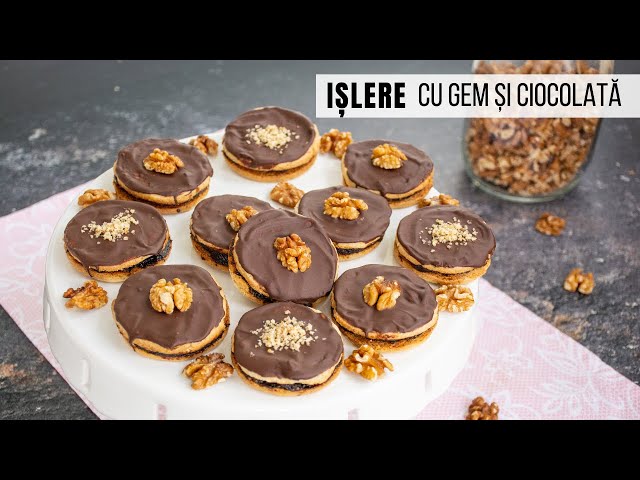 'Video thumbnail for Ișlere cu gem și ciocolată - cele mai fine prăjiturele de Crăciun | Bucate Aromate'