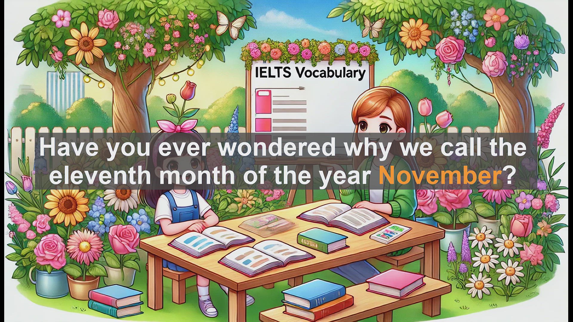 'Video thumbnail for 2500 Must Know IELTS 5.5 Vocabulary - November: Origin, Meaning, and Usage of the 11th Month'