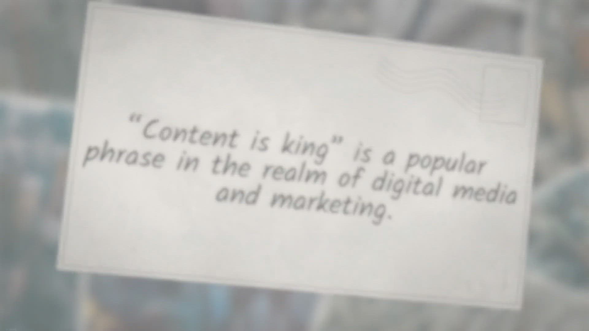 Video thumbnail for Why Content is King? Few Reasons Why Content is King