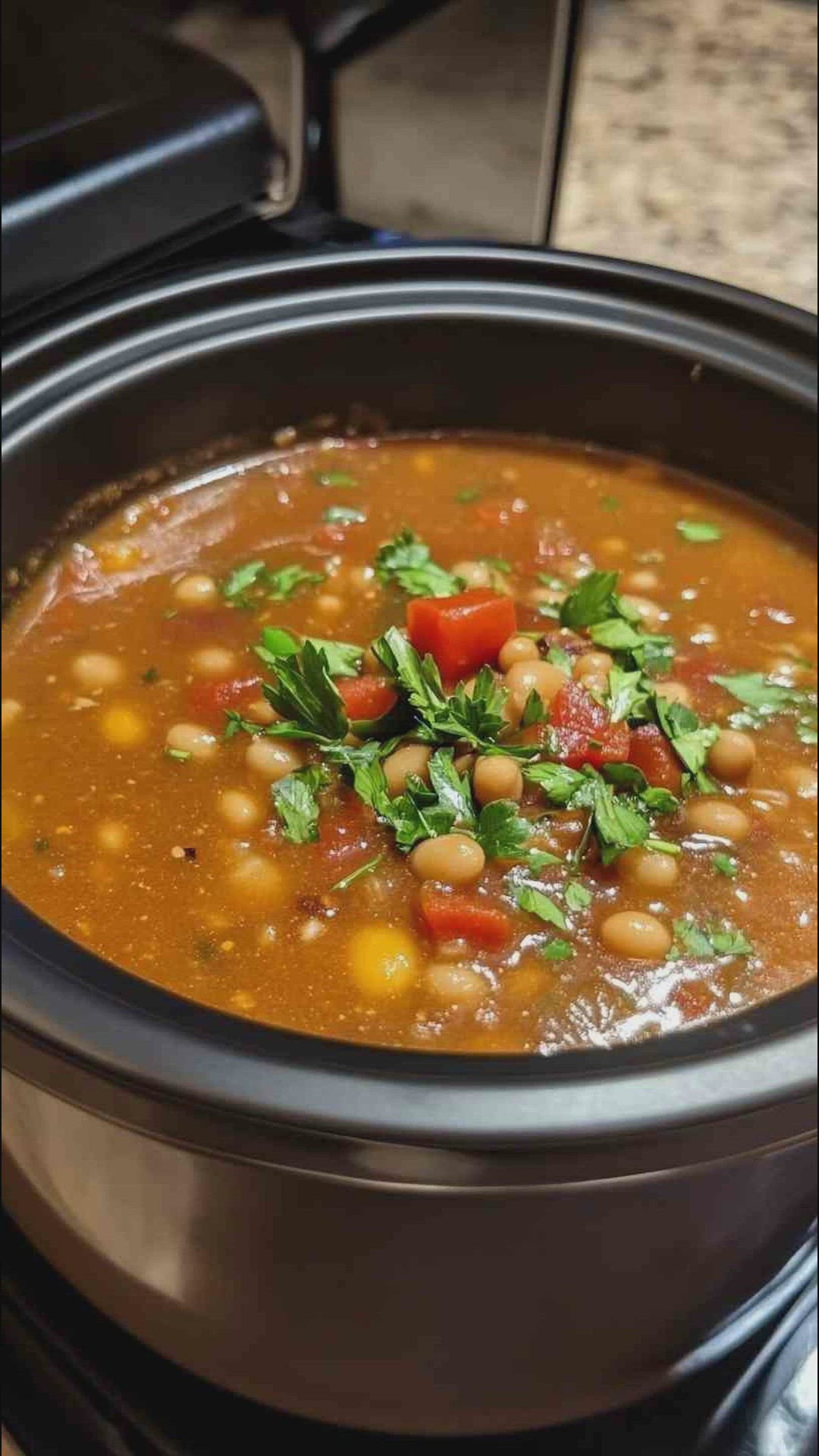 'Video thumbnail for Southwest-Style Slow Cooker Bean Soup'