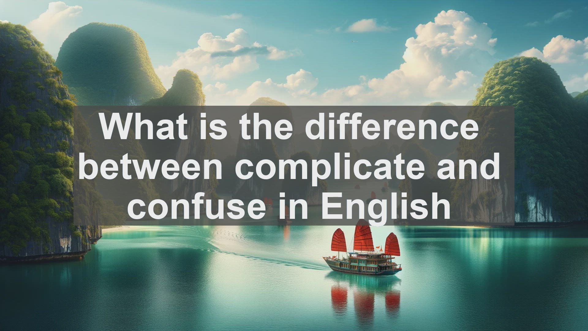 'Video thumbnail for What is the difference between complicate and confuse in English?'