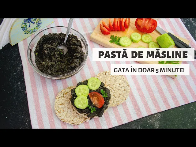 'Video thumbnail for Pastă de măsline - un aperitiv delicios gata în 5 minute! | Bucate Aromate'